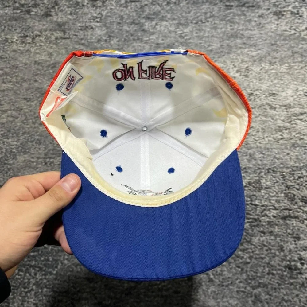 Vintage Florida Gators On Fire Hat Snapback Hat‎ University Collegiate 90s Cap